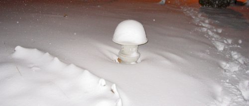 It has been snowing a lot.