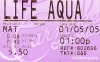 Life Aquatic ticket stub