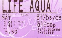 Life Aquatic ticket stub