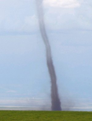 Close-up of Prosser tornado.