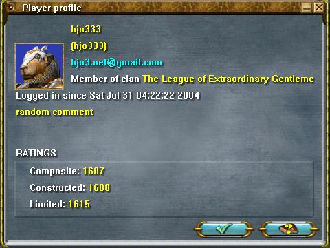 My MTGO profile