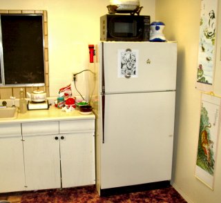 New fridge, clean(er) kitchen.