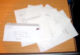 Letters to the 55 Fiction contest.