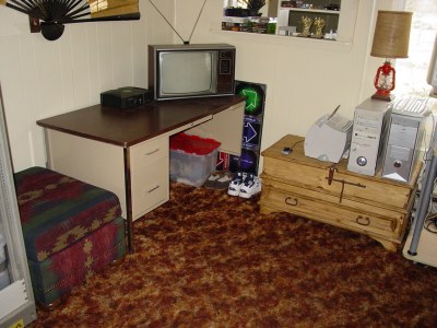 More of the living room. Desk Kathy gave me.