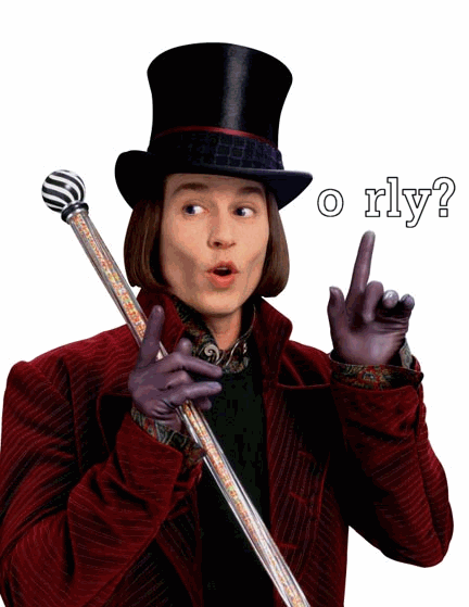 Johnny Depp/Willy Wonka O RLY